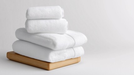 A towel set on a white background