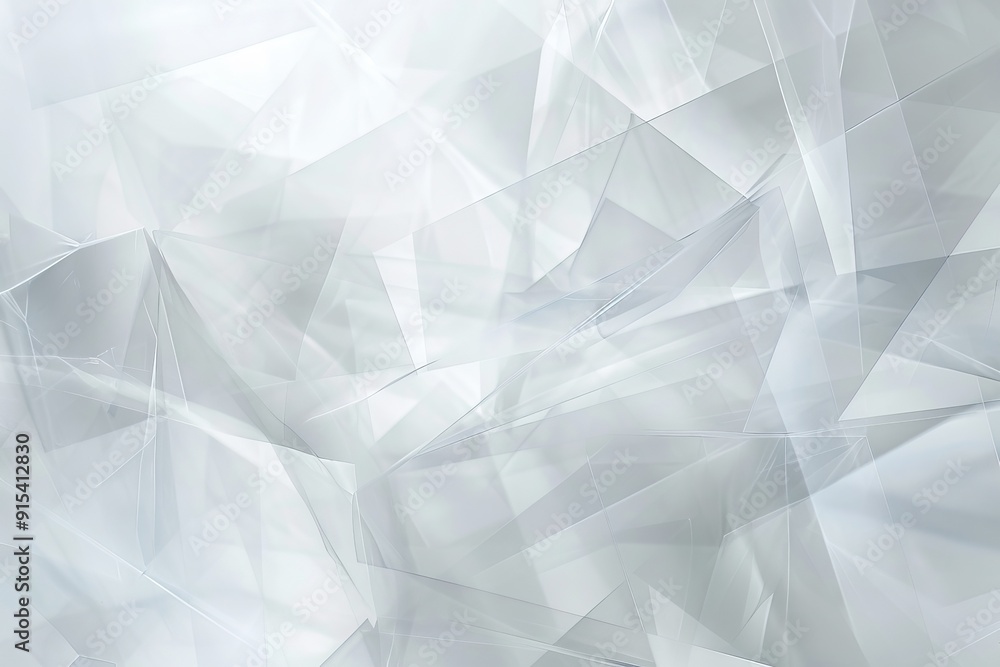 Wall mural white background with a hint of overlapping, semi-transparent shapes in light grey
