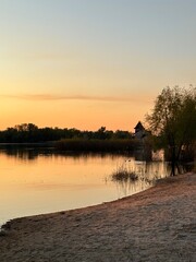 Golden River at Dusk