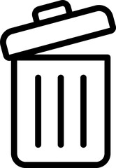trash can icon vector. symbol, sign	
