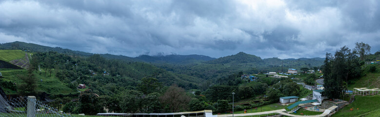 panorama of the mountains