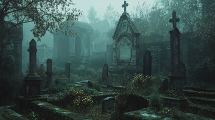 scary spooky halloween season, monster skull and crossbones halloween witch with pumpkin, halloween and October background	