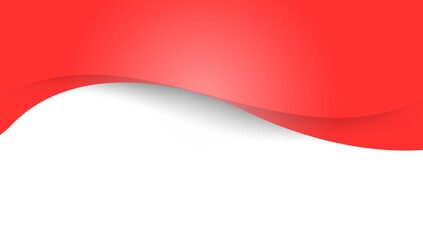 Red and white illustration background. Indonesian flag concept.