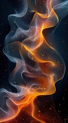 Obraz premium Elegant abstract background illustration with flowing shapes in vibrant colors
