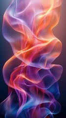 Naklejka premium Elegant abstract vector illustration with flowing colors and light effects