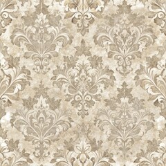grunge floral vintage wallpaper in seamless pattern
