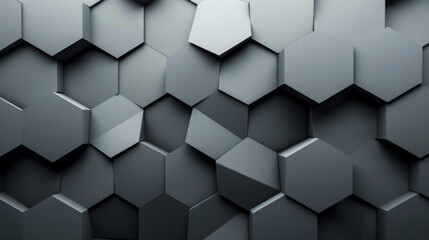 Fototapeta premium Black and White Geometric Background, Generative AI Illustration