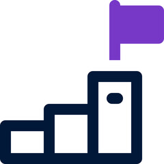 mission icon. vector dual tone icon for your website, mobile, presentation, and logo design.