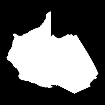Madre de Dios map, region in Peru. Vector Illustration.