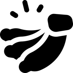 banana icon. vector glyph icon for your website, mobile, presentation, and logo design.