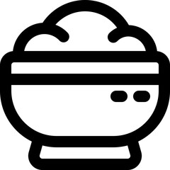 rice icon. vector line icon for your website, mobile, presentation, and logo design.
