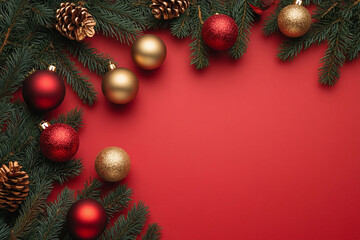 christmas background with christmas tree