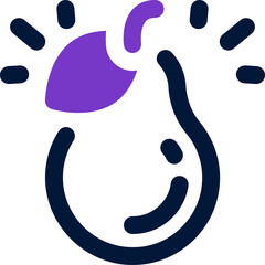 pear icon. vector dual tone icon for your website, mobile, presentation, and logo design.