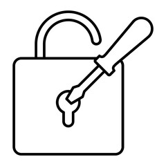 Locksmith icon. outline icon