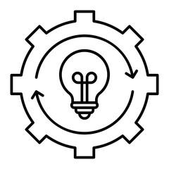 Smart Lights icon. outline icon