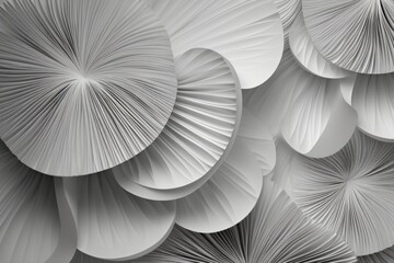 Abstract Paper Sculpture with Circular Shapes