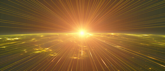 Fototapeta premium 8k, wallpaper, golden metaverse perspective cosmo space , galaxy, nebula paradox, time travel dimension, out space field, yellow gold theme of technology