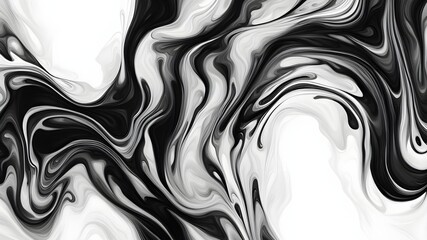 Obraz premium black ink liquid background
