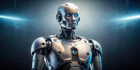 Futuristic robot lost in thought, robot, future, technology, artificial intelligence, innovation, contemplation