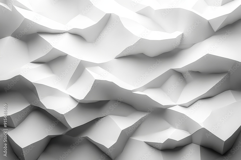 Poster abstract white geometric pattern: a captivating, monochromatic abstract background featuring a dynam