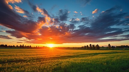 Obraz premium Colorful spring sunrise 