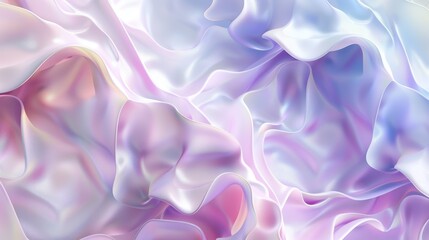 Obraz premium Gentle pastel colors blend beautifully, creating a serene visual texture that mimics flowing fabric