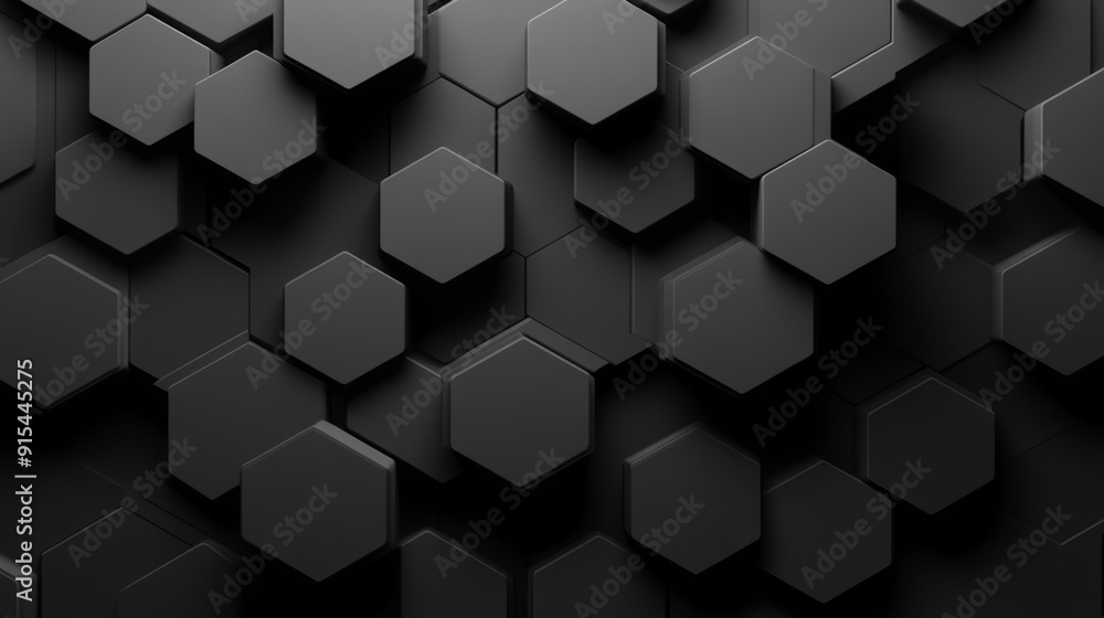 Poster this is a futuristic, high tech, dark background with hexagonal cellular structures on the walls. wa