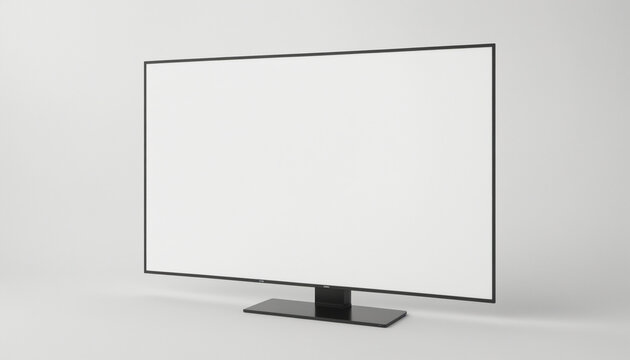 Ecran ordinateur pc mockup template blanc professionnel.