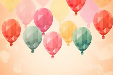 Obraz premium colorful balloons background made by midjourney