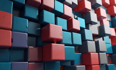 Abstract background of cubes.