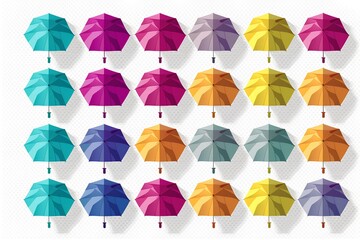 umbrella isolated on white made by midjourney