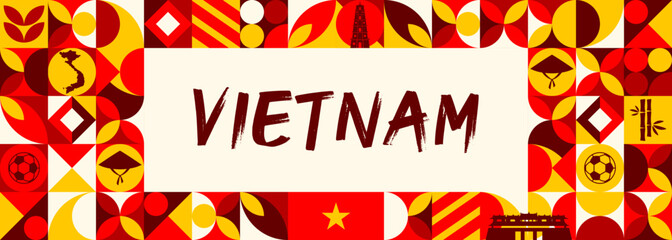 Vietnam independence day background for national celebration on September 2nd.

