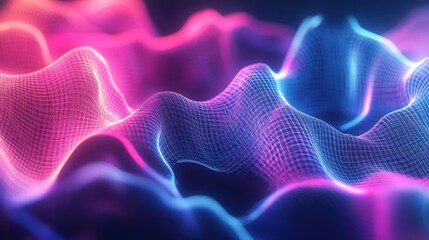 Fototapeta premium Abstract Neon Light Waves