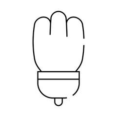 Obraz premium paw lucky line icon vector. paw lucky sign. isolated contour symbol black illustration