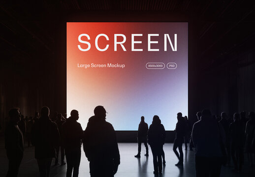 LED Screen Mockup WIth Generative AI