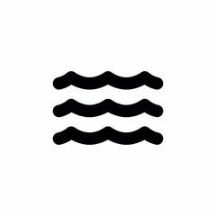 wave sea beach swimming icon