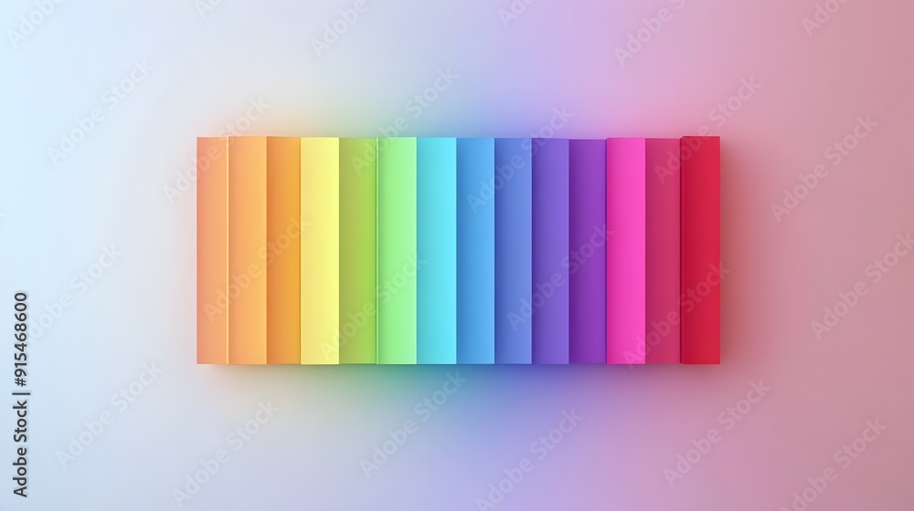 Poster vibrant gradient spectrum abstract background with bright colorful stripes and blocks