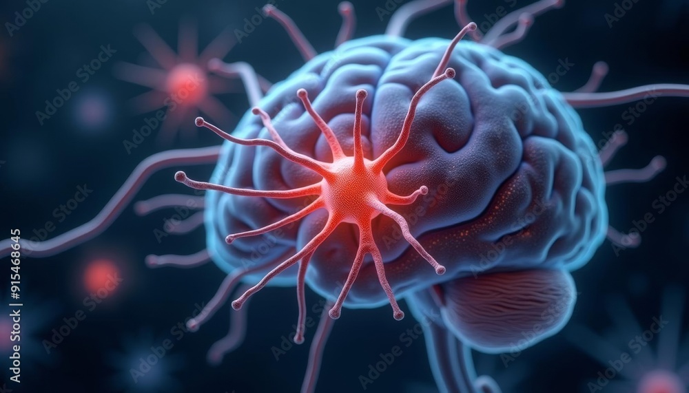 Aufkleber neural network in action a microscopic view of a neuron firing