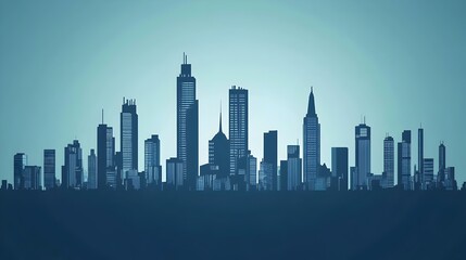 Obraz premium Striking Skyline of a Vibrant Metropolitan City in the Modern Era