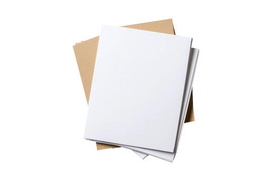 Stack of White Paper on Brown Paper