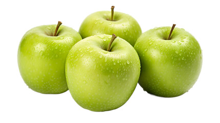 a group of green apples.