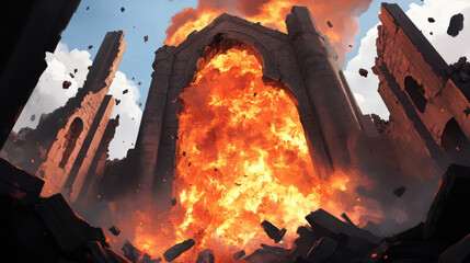 Doomed warrior’s last charge in a neglected stronghold