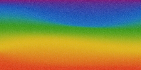 Rainbow smooth gradient with grain texture background. Мulticolor allpaper with noise texture. 