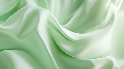 Obraz premium Refreshing 3D light green background with subtle gradients and smooth transitions, creating a calming effect.