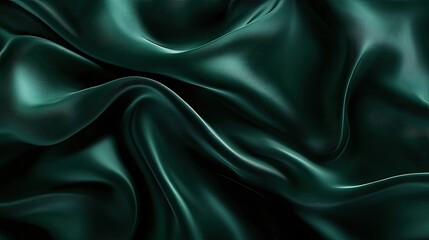 Fototapeta premium Rich 3D dark green background with luxurious textures and deep hues, ideal for high-end and elegant visuals.