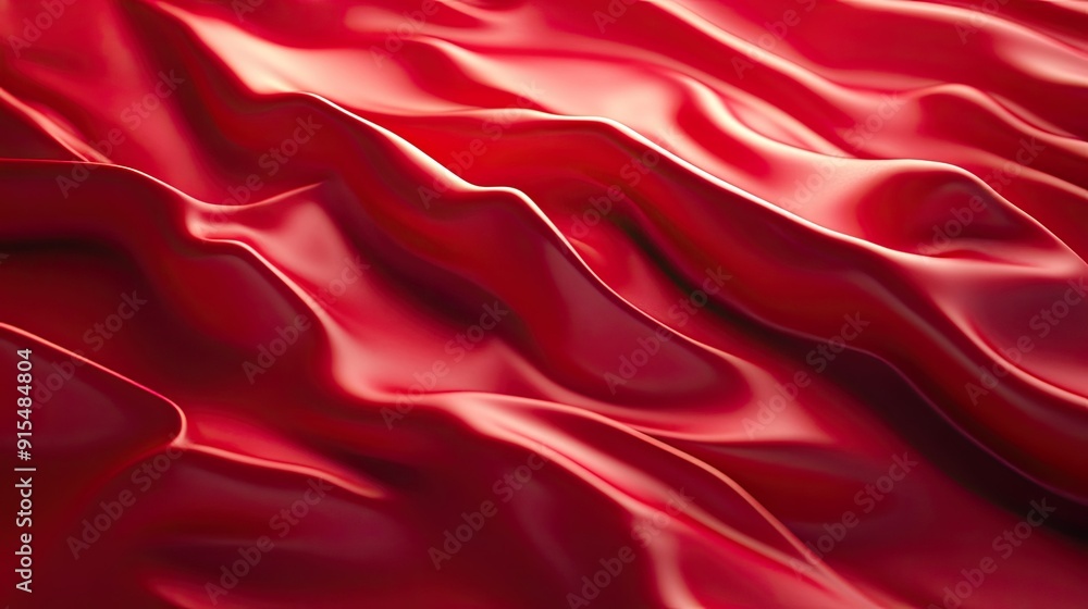 Poster rich 3d red background with luxurious textures and soft lighting, ideal for high-end and elegant vis