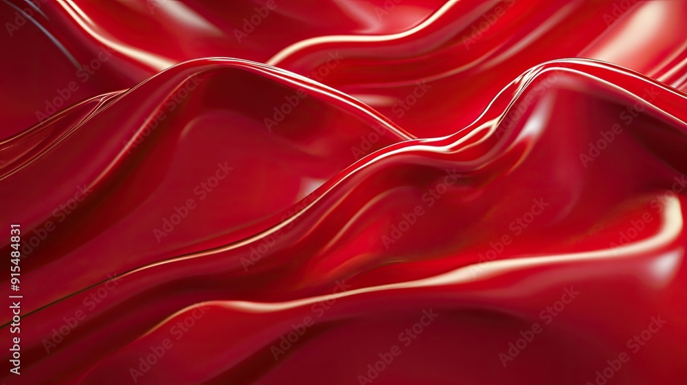 Poster rich 3d red background with luxurious textures and soft lighting, ideal for high-end and elegant vis
