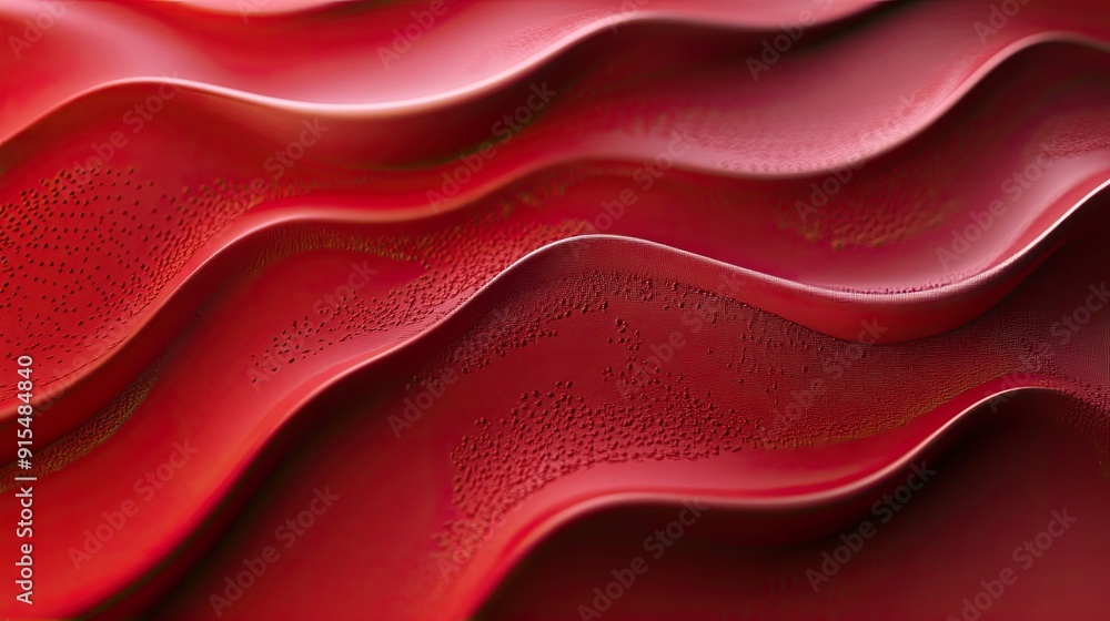 Poster rich 3d red background with luxurious textures and soft lighting, ideal for high-end and elegant vis