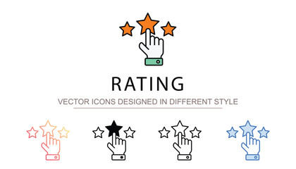 Rating icon design with white background stock illustration