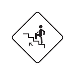 up down stairs icon information sign	